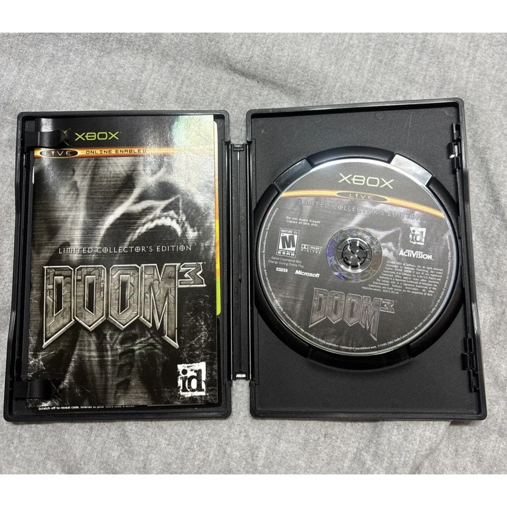 Doom 3: Resurrection of Evil Limited Collectors Edition Microsoft Xbox, 2005 Cib